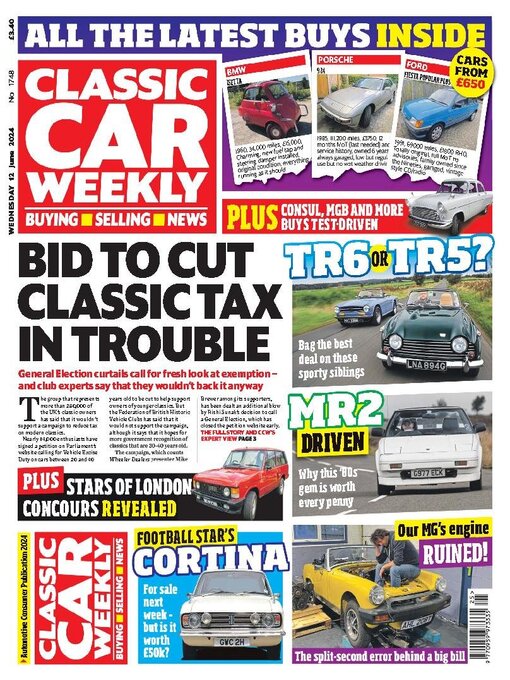 Title details for Classic Car Weekly by H BAUER PUBLISHING LIMITED - Available